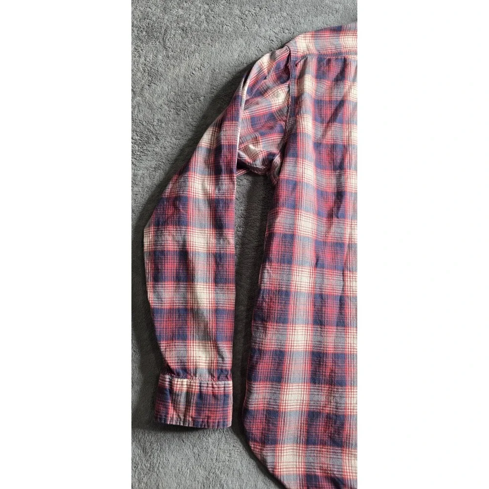 VTG Polo Ralph Lauren US-RL Naval Res Plaid Shirt Mens XL Red Button Up L/S